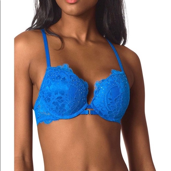 LA SENZA Blue Lace BRA and PANTY set - Picture 3 of 6